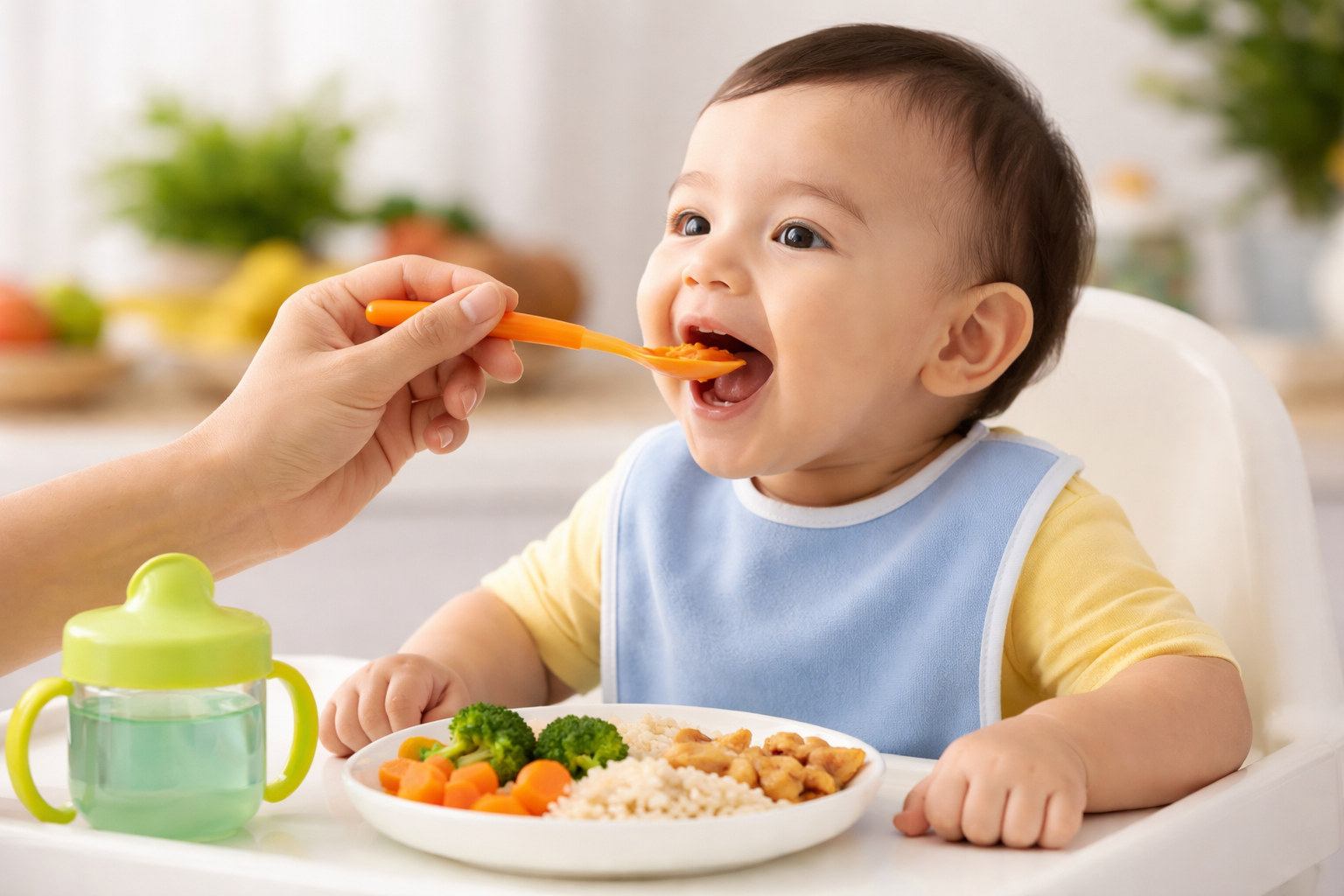 বয়স অনুসারে শিশুর খাবারের পরিমান, ক্যালরি এবং তালিকা।